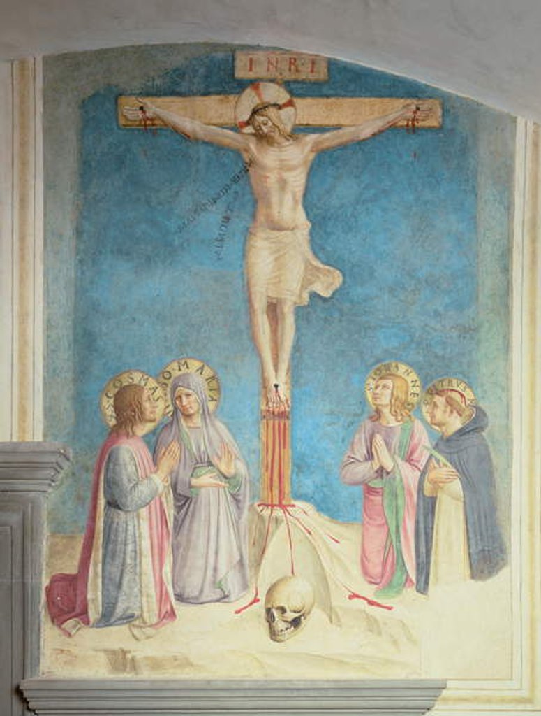 Detail of Crucifixion with SS. Cosmas, John and Peter Martyr, 1442 by Fra Angelico