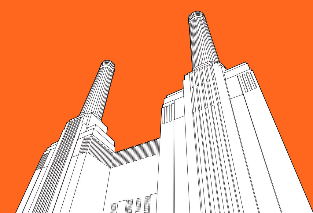 Detail of Battersea Power Station by People Will Always Need Plates