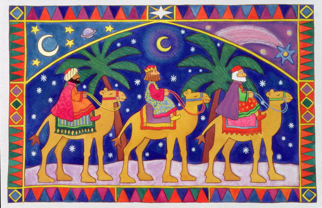 Detail of We Three Kings, 1996 by Cathy Baxter
