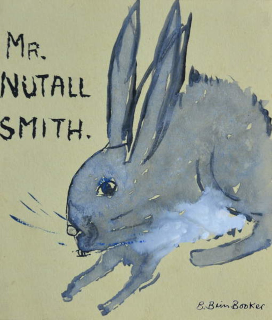 Detail of A Rabbit named Mr Nutall Smith by Brenda Brin Booker