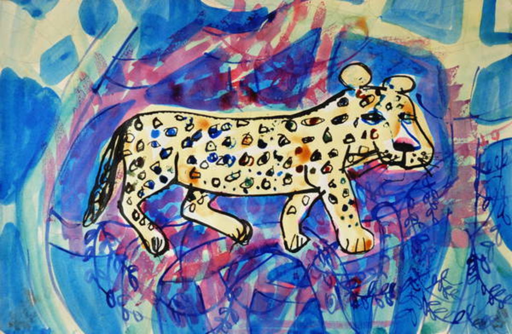 Detail of Leopard by Brenda Brin Booker