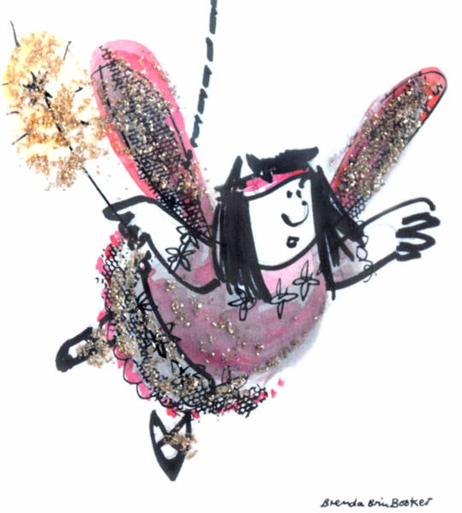 Detail of Christmas Fairy 4 by Brenda Brin Booker