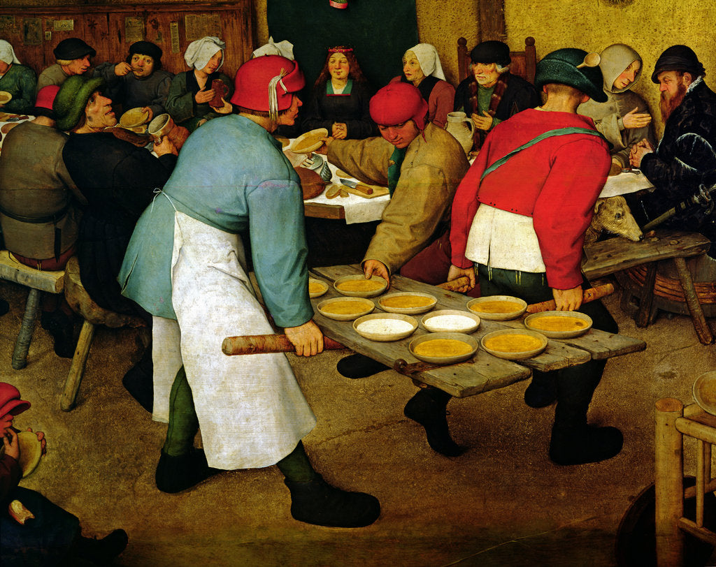 Detail of Peasant Wedding, 1568 by Pieter the Elder Bruegel