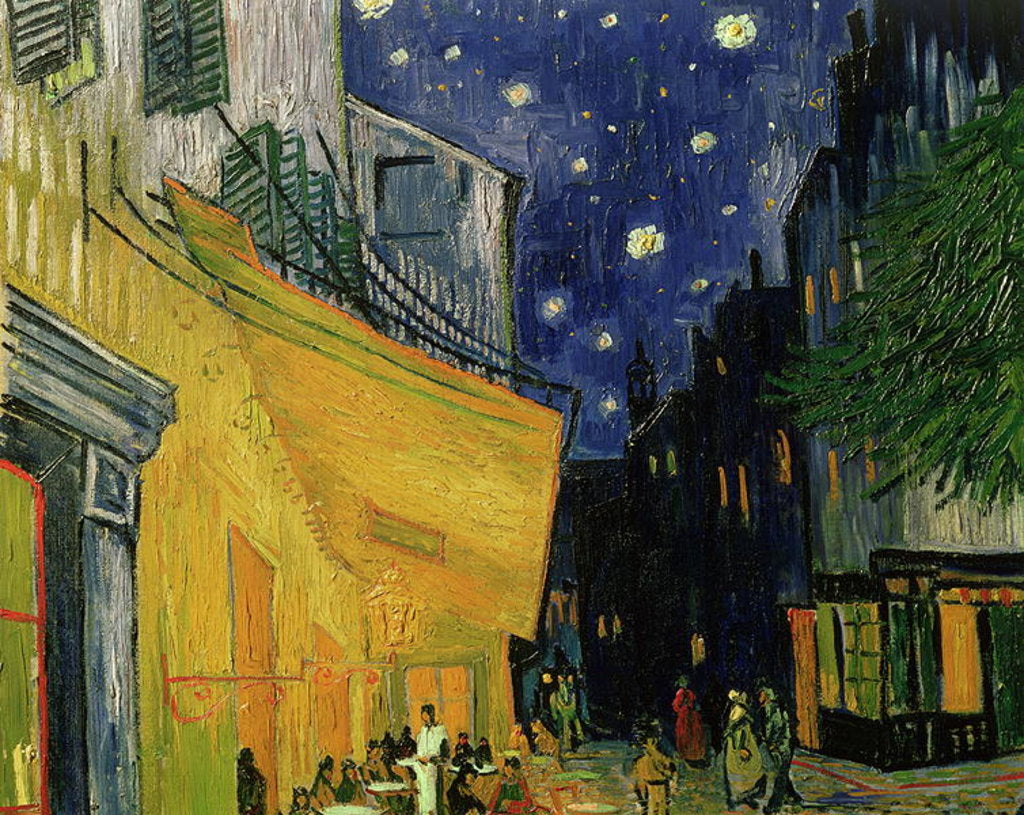 Detail of Cafe Terrace, Place du Forum, Arles, 1888 by Vincent van Gogh