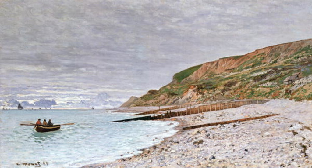 Detail of La Pointe de la Heve, 1864 by Claude Monet