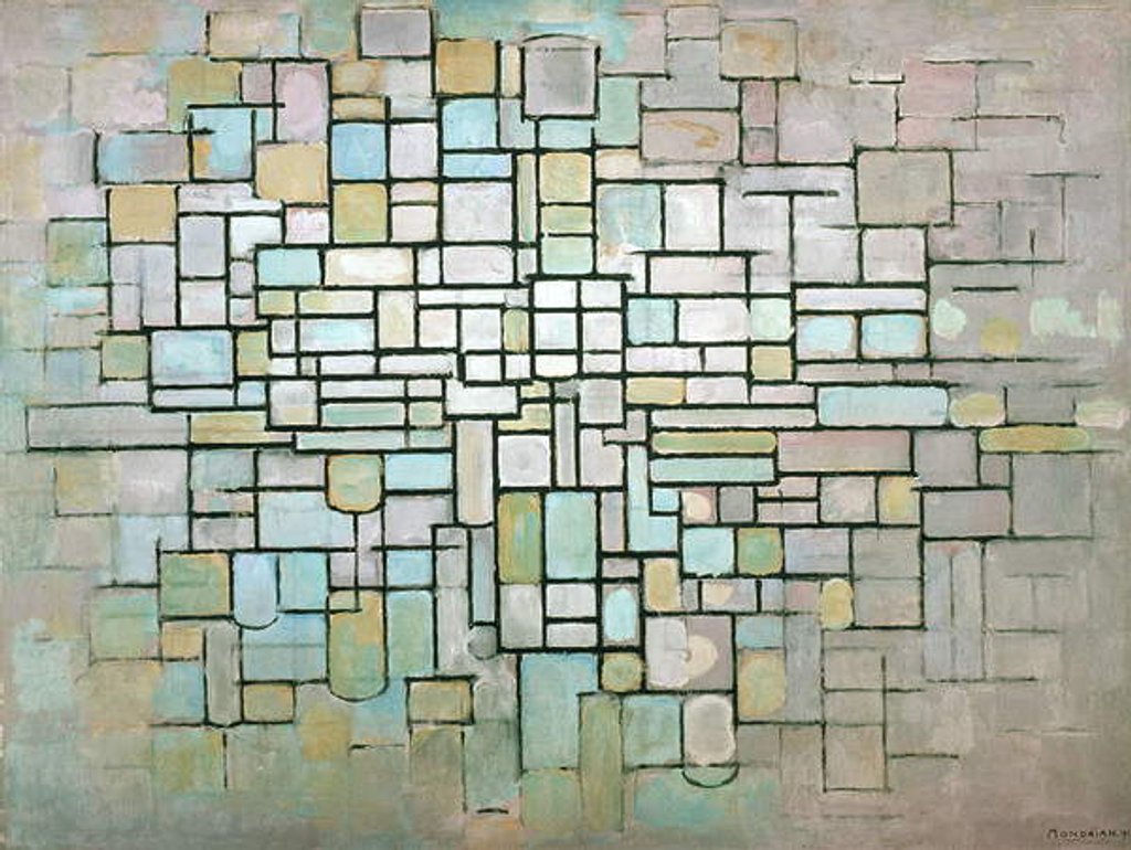 Detail of Compostion No.II, 1913 by Piet Mondrian
