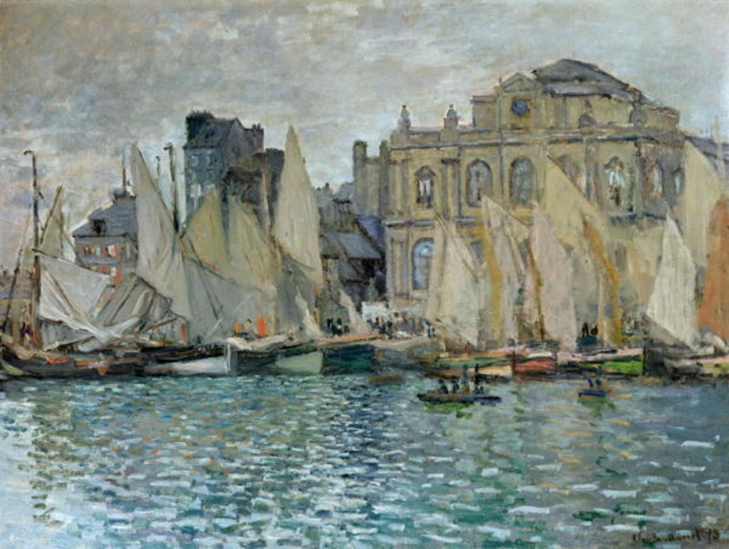 Detail of The Museum at Le Havre, 1873 by Claude Monet