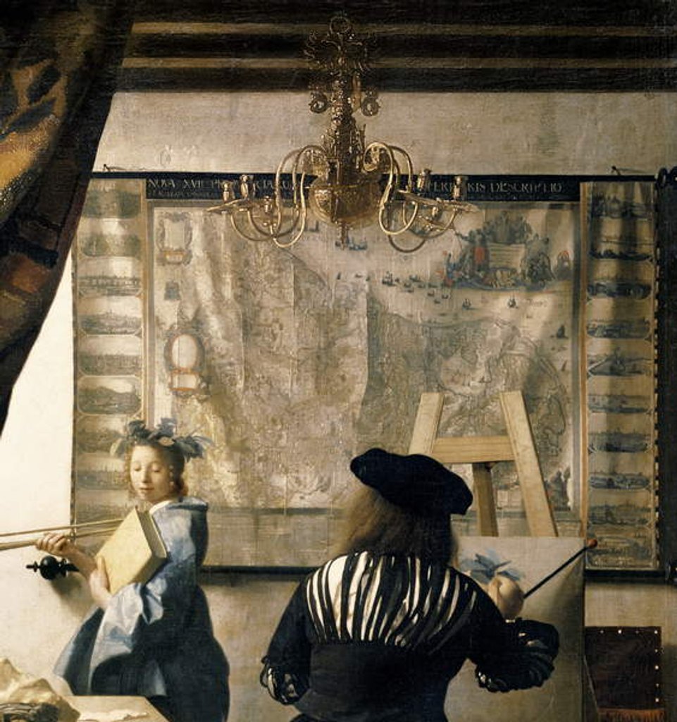 Detail of The Artist's Studio, c.1665-66 by Jan Vermeer