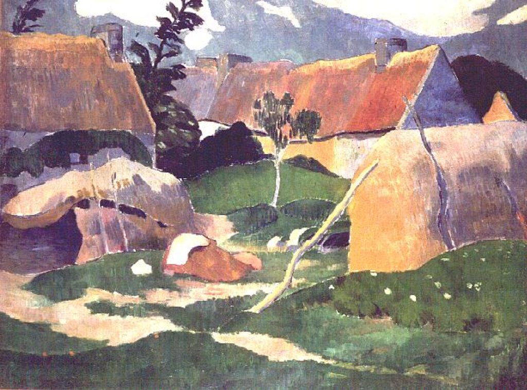 Detail of Unidentified Landscape by Paul Serusier