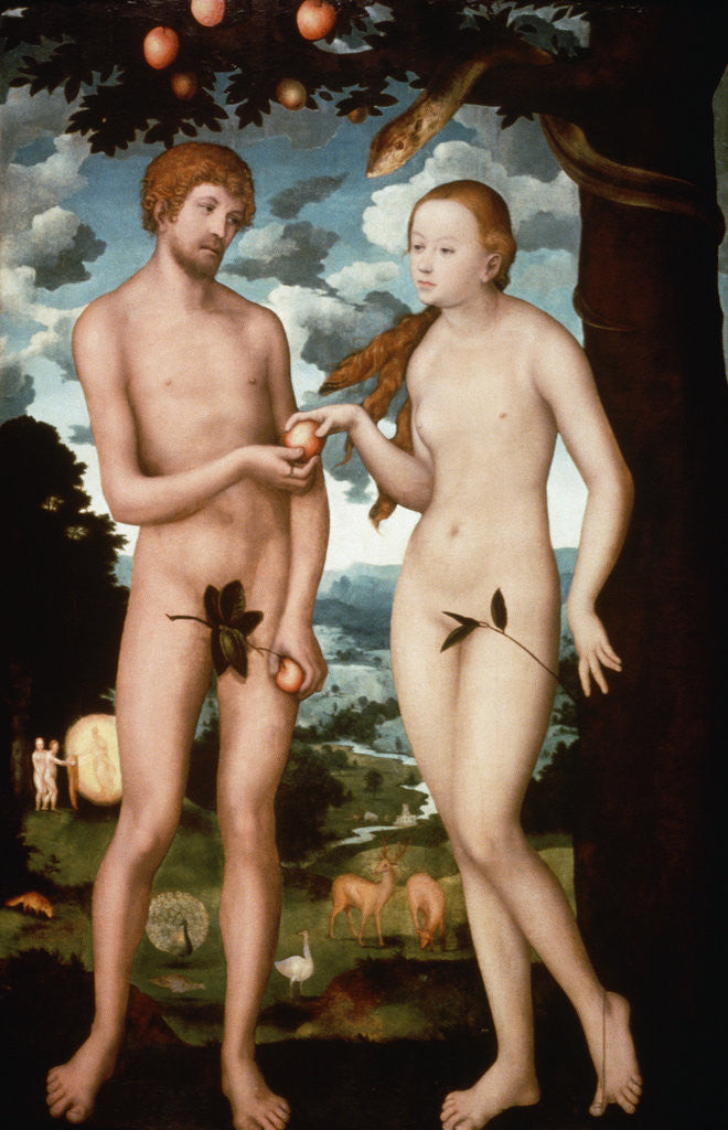 Detail of Adam and Eve by Lucas Cranach the Elder