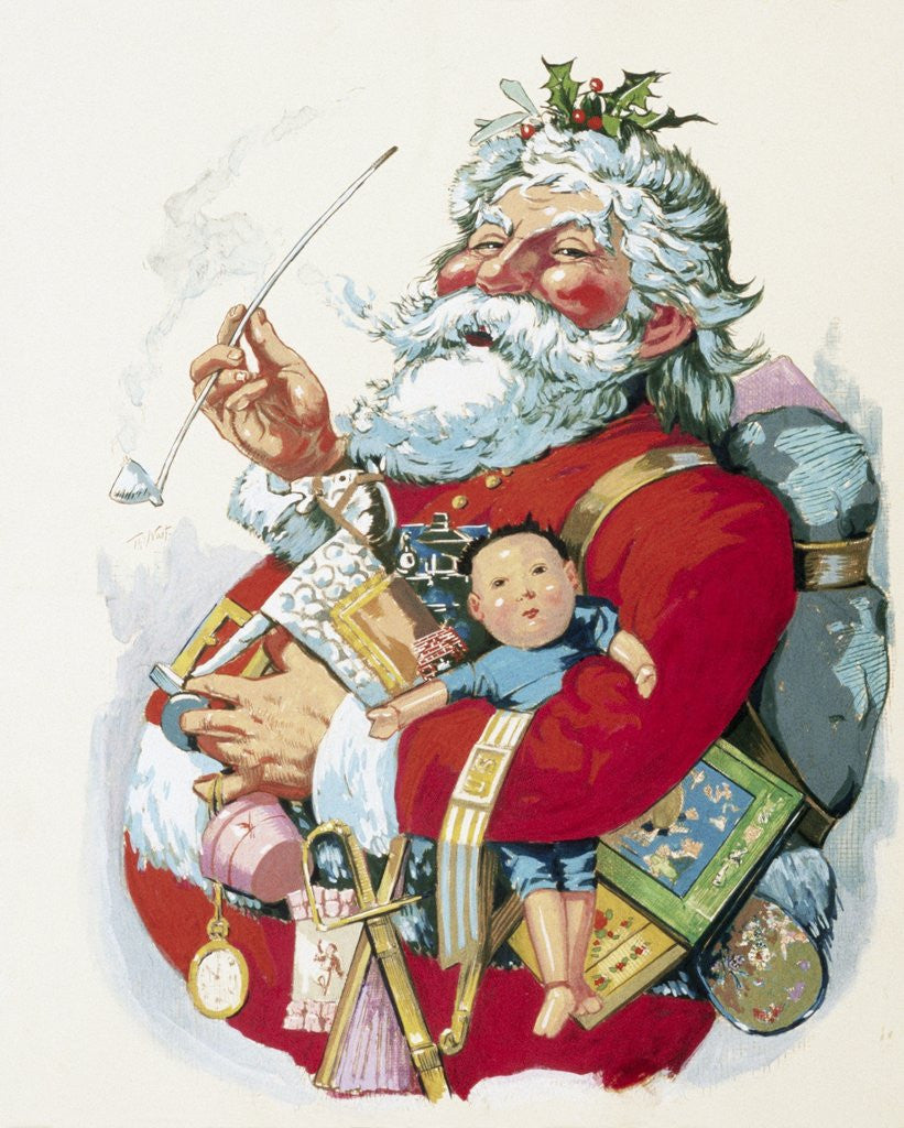Detail of Merry Old Santa Claus by Thomas Nast