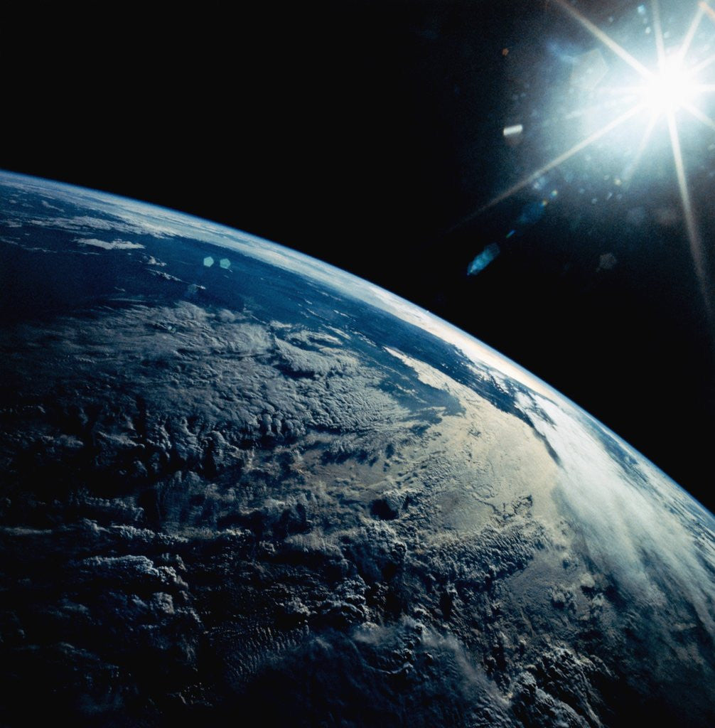 Detail of Earth Seen from Space Shuttle Discovery by Anonymous