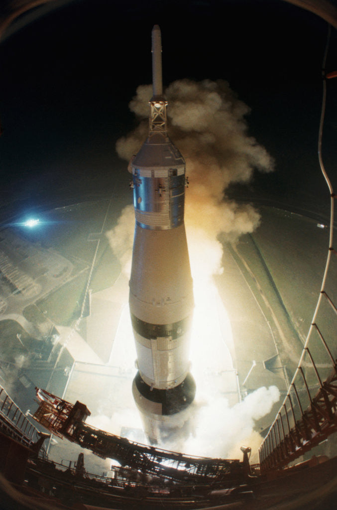 Detail of Launch of Apollo 17 by Anonymous