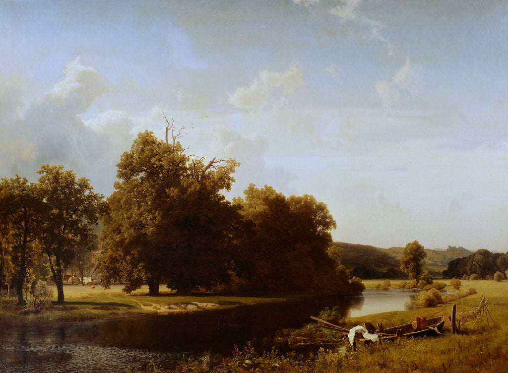 Detail of Westphalia by Albert Bierstadt
