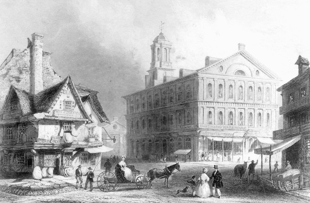 Detail of Faneuil Hall by Anonymous