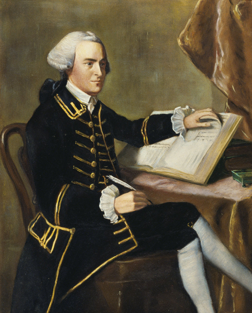 Detail of Painting of John Hancock by Anonymous