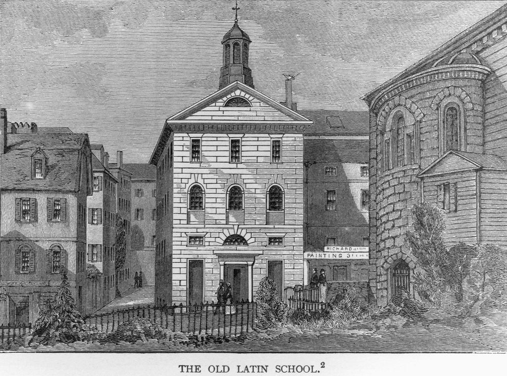 Detail of The Old Latin School Illustration by Anonymous