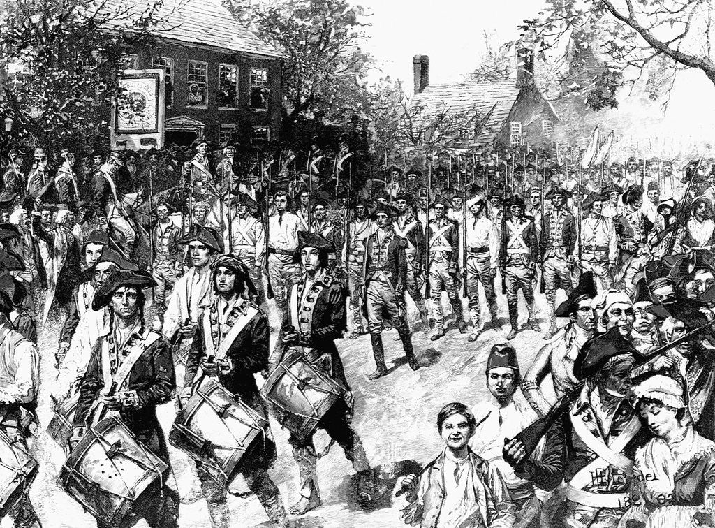 Detail of Occupation of New York by Revolutionary Troops by Corbis