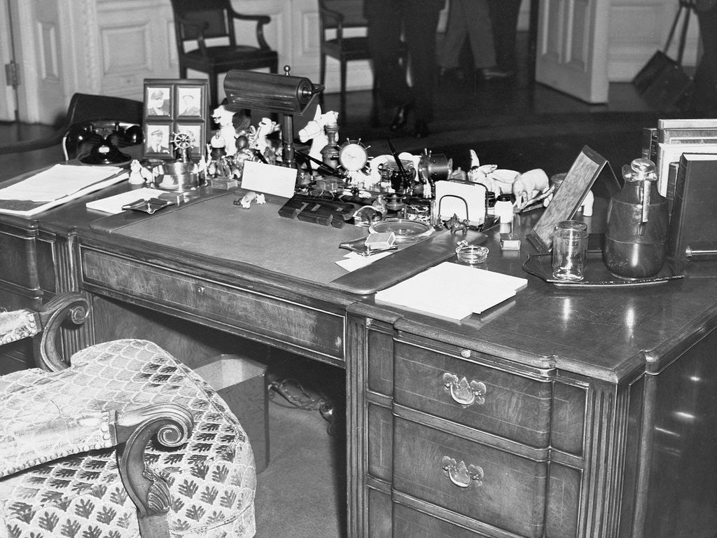 Detail of President Franklin D. Roosevelt's Desk by Anonymous