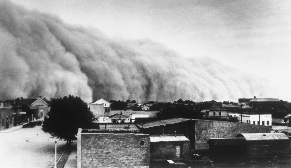 Detail of A Dust Storms Hit Southwest Bread Basket by Anonymous