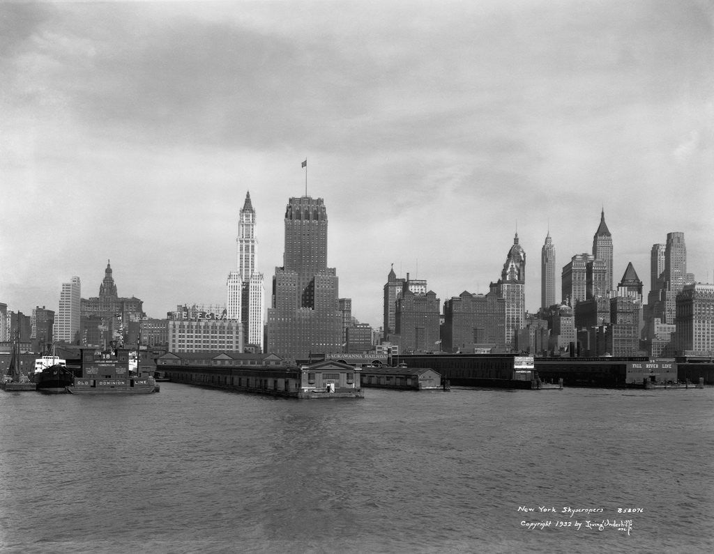 Detail of New York Skyline by Anonymous