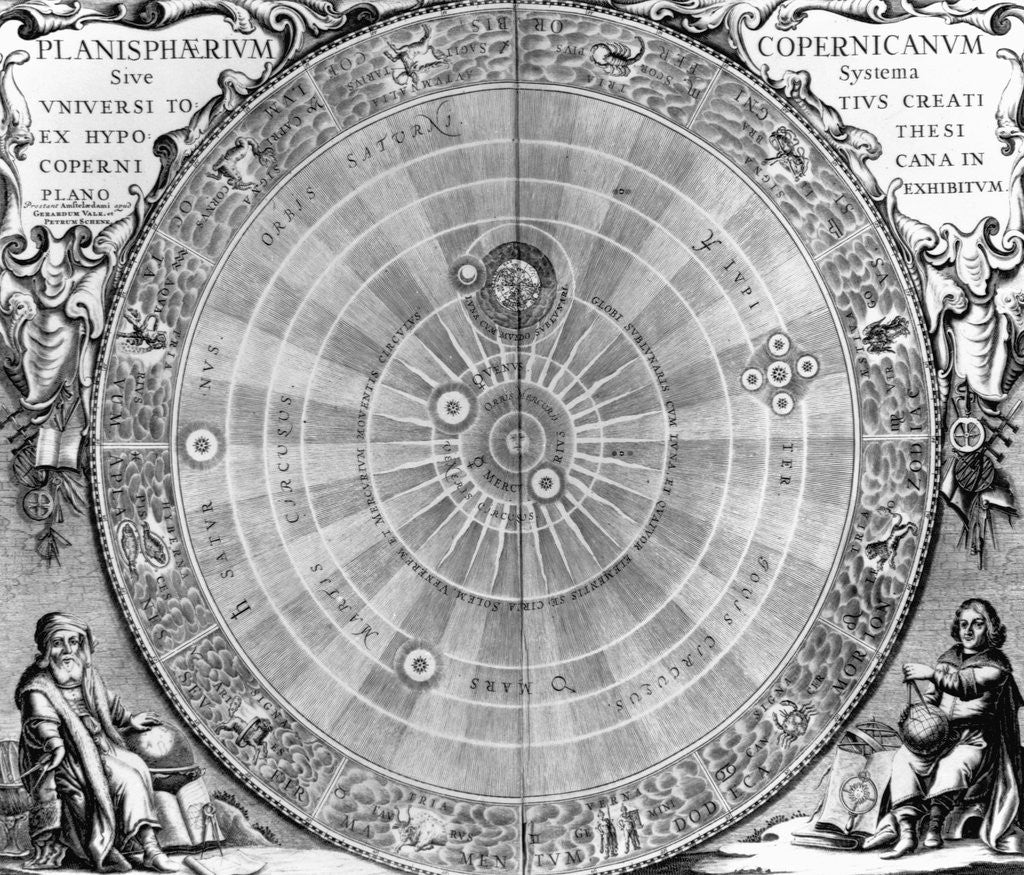 Detail of The Copernican System by Anonymous