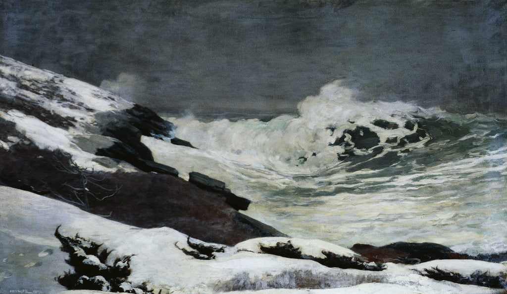 Detail of Winter Coast by Winslow Homer