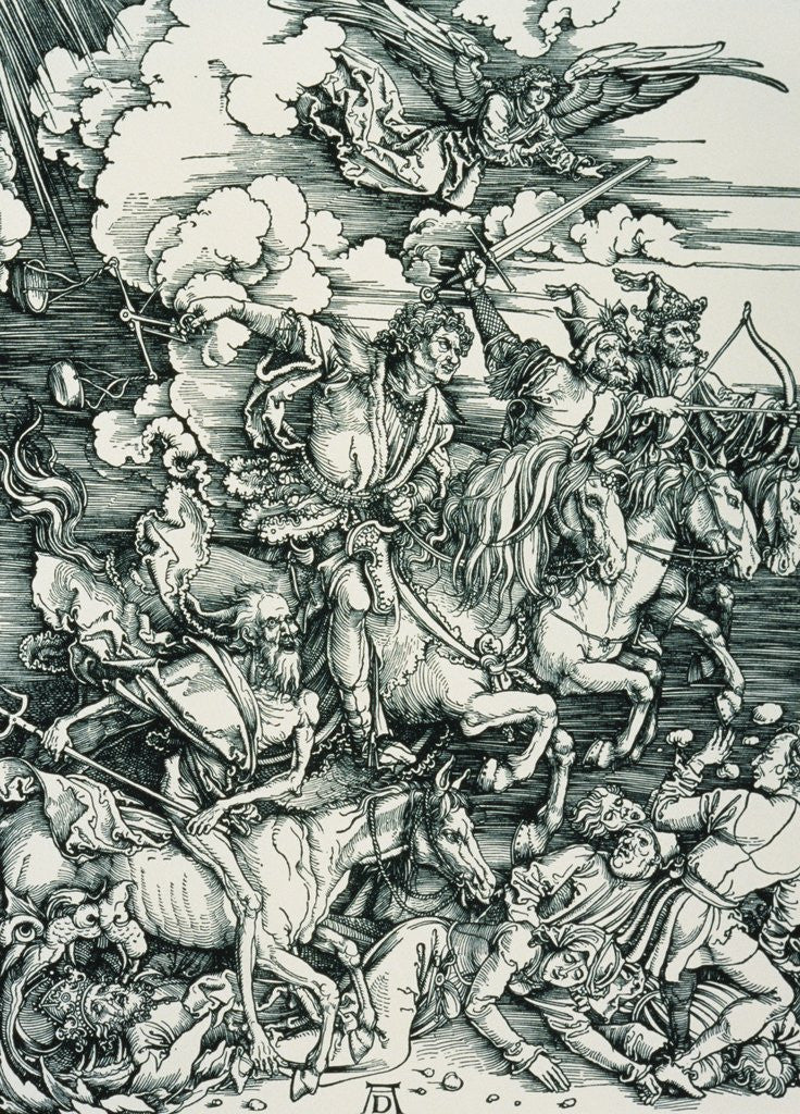 Detail of The Four Horsemen of the Apocalypse by Albrecht Dürer