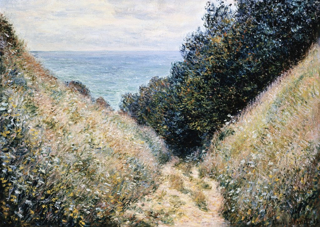 Detail of Road at La Cavee, Pourville by Claude Monet