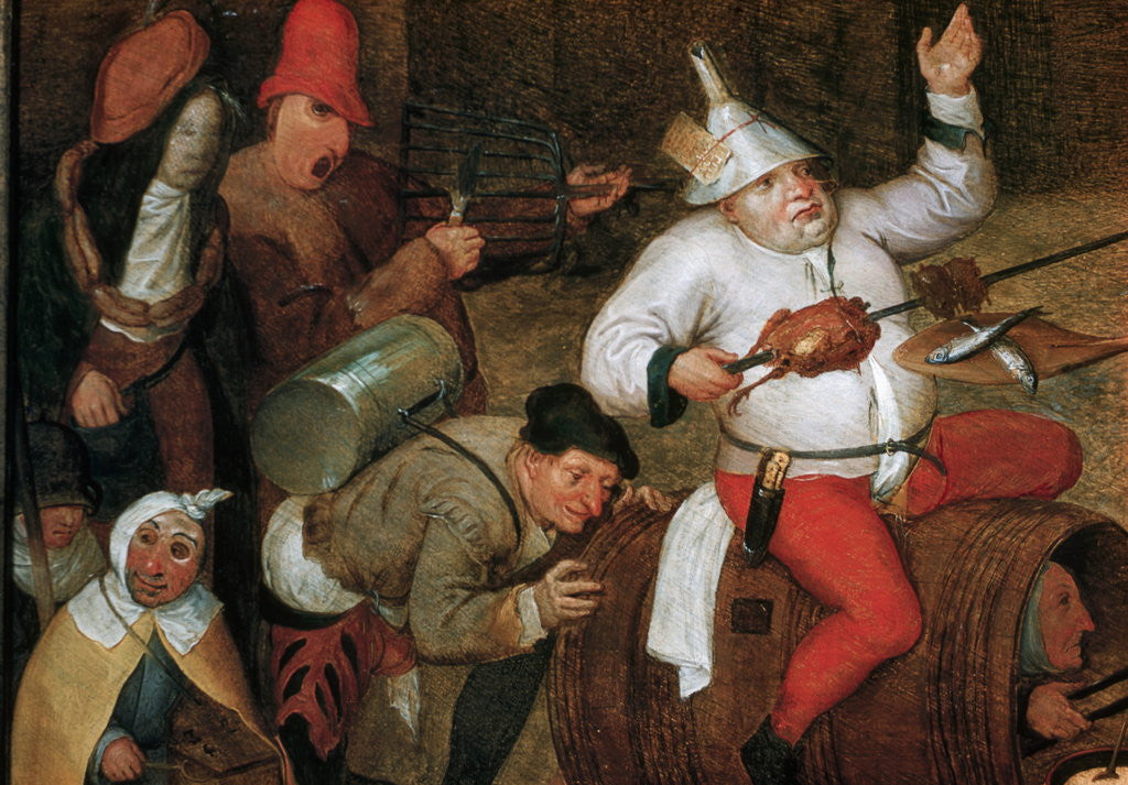 Detail of Detail of Combat Between Carnival and Lent by Workshop of Bruegel the Elder