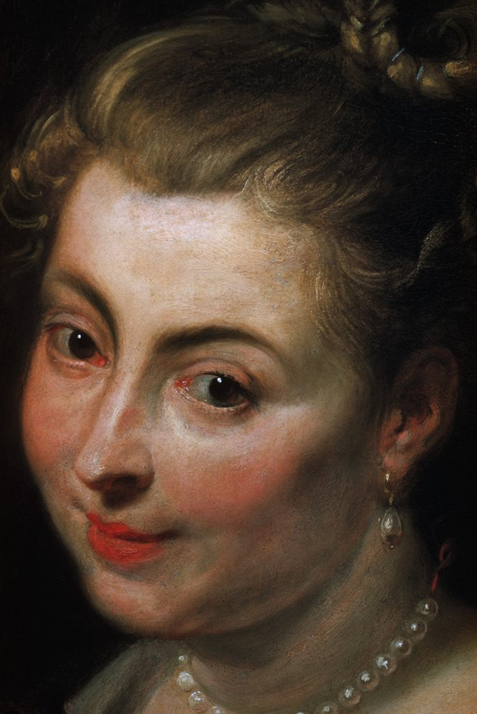 Detail of Detail of Face from Isabella Brant as Glycera by School of Peter Paul Rubens