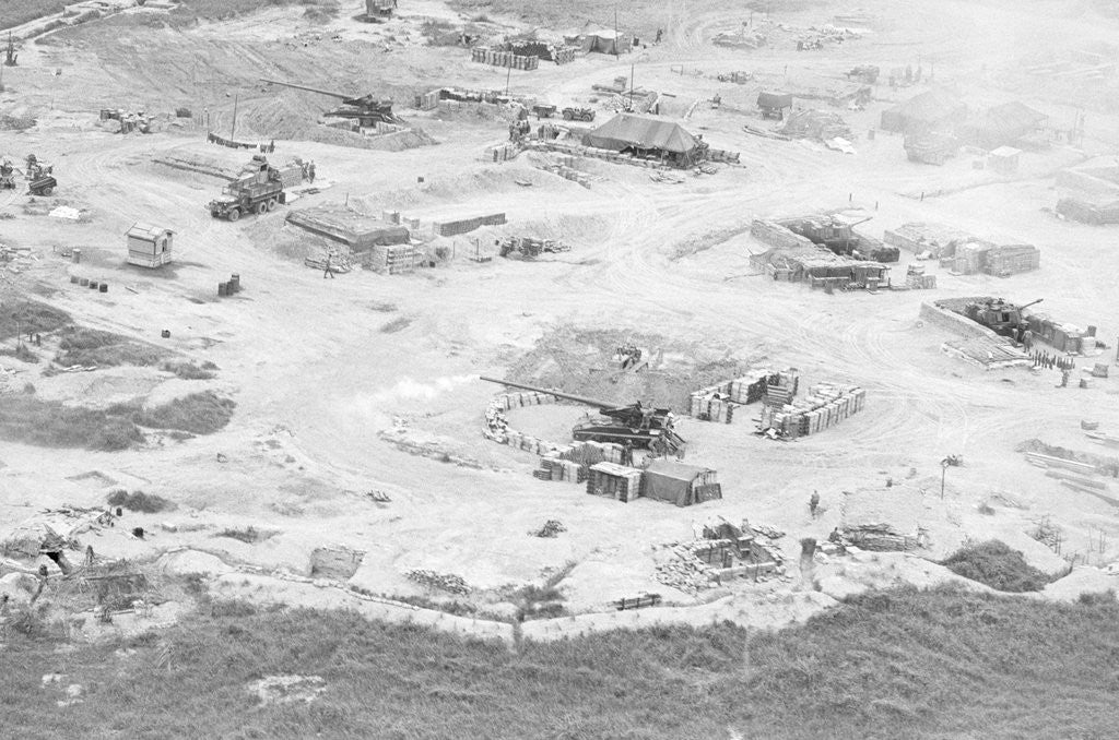 Detail of 175mm Guns at US Base by Anonymous