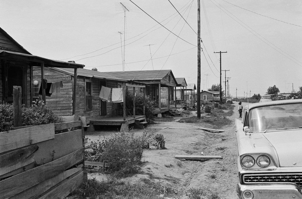 Detail of Poverty in America: Shacks in Belzoni, Mississippi 1967 by Corbis