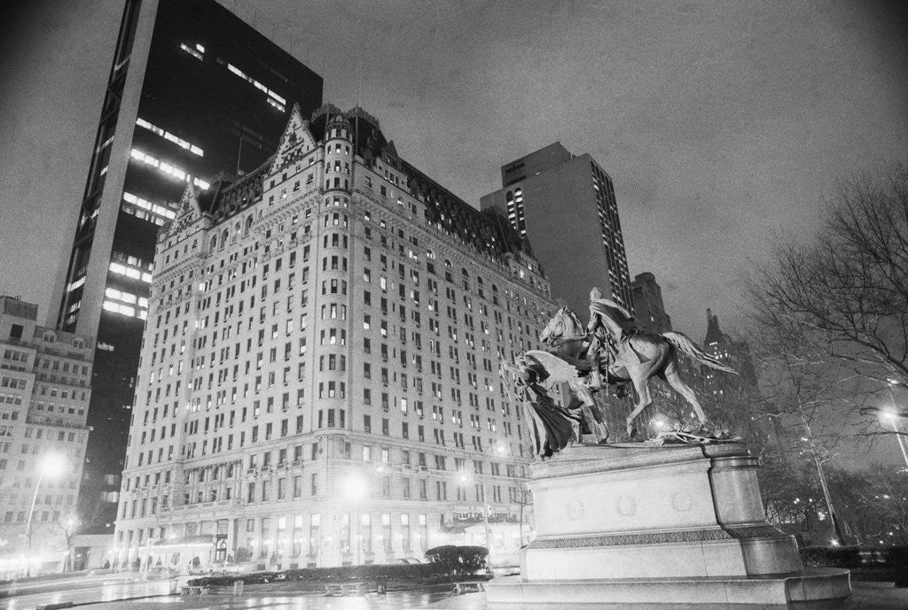 Detail of Exterior View Of The Plaza Hotel by Anonymous
