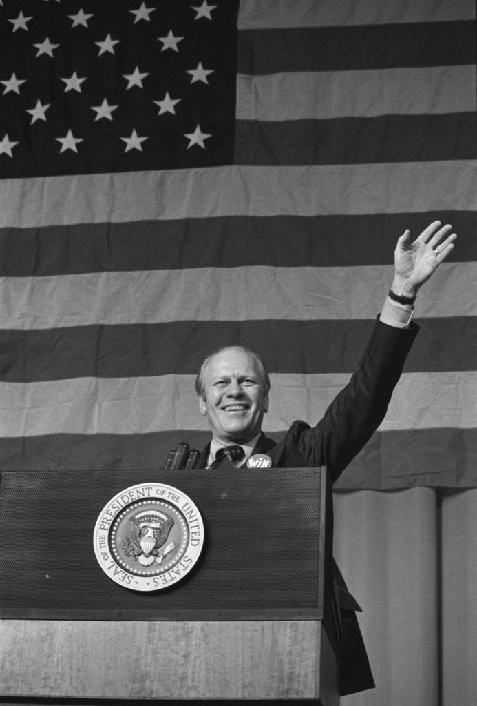 Detail of Gerald Ford At Podium by Anonymous