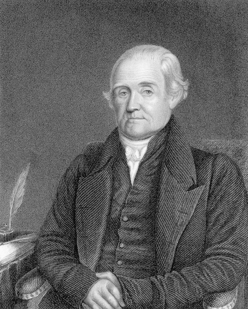 Detail of Engraving of Portrait of Noah Webster by Anonymous