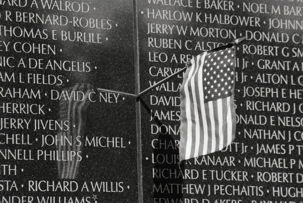 Detail of Flag at Vietnam Veterans Memorial by Anonymous