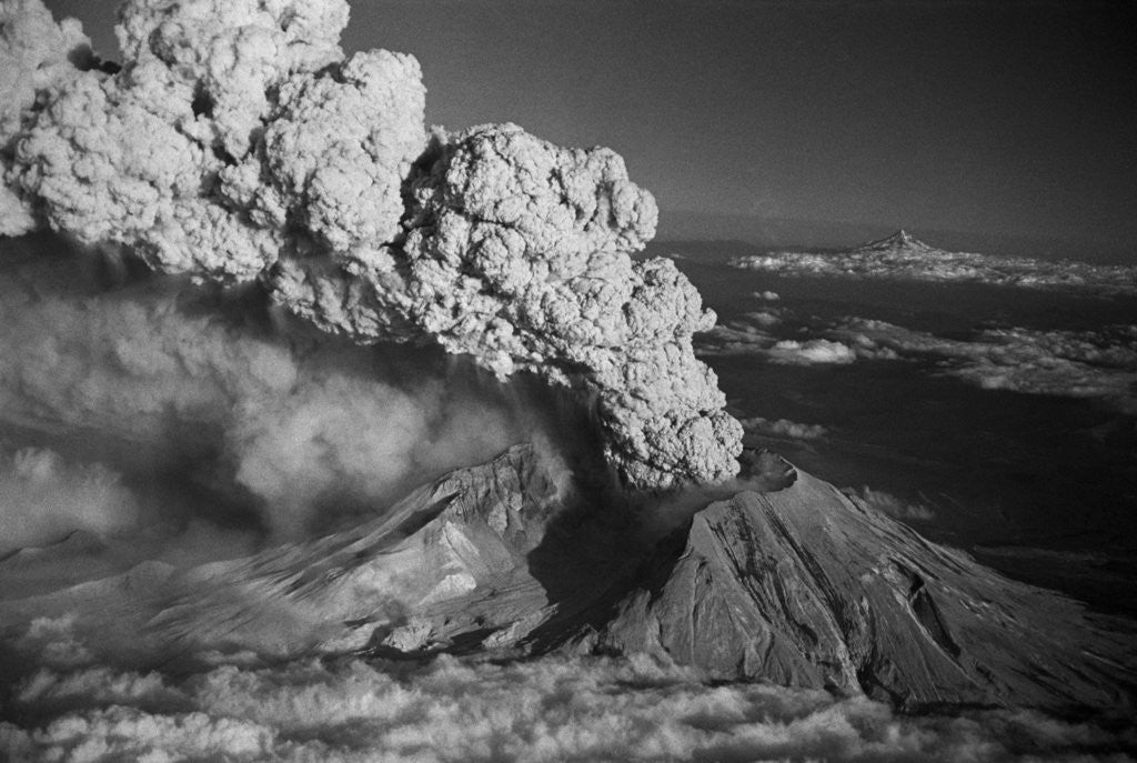Detail of Mt. St. Helens Erupting by Anonymous