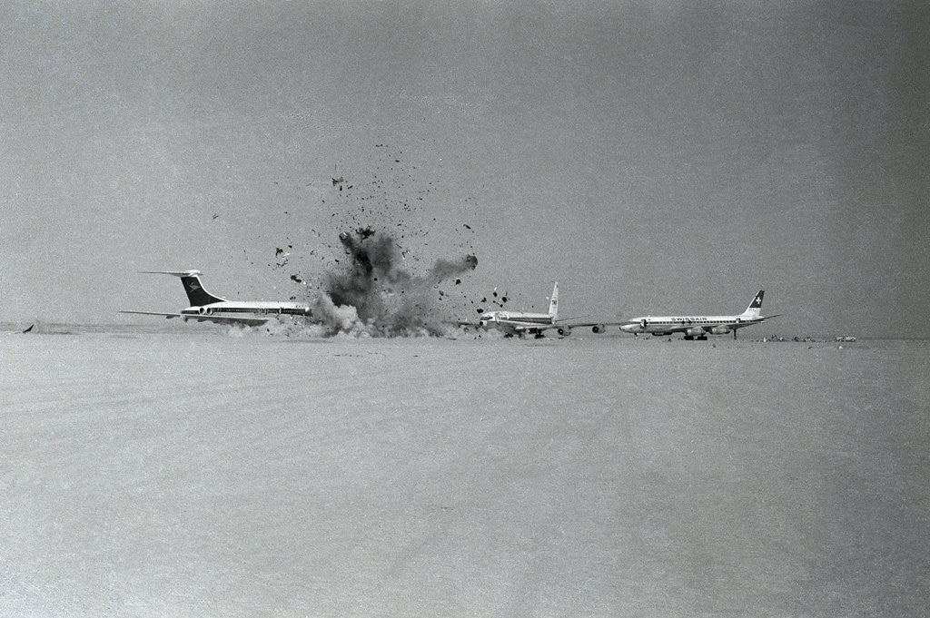 Detail of Hijackers Destroying Airplanes by Anonymous