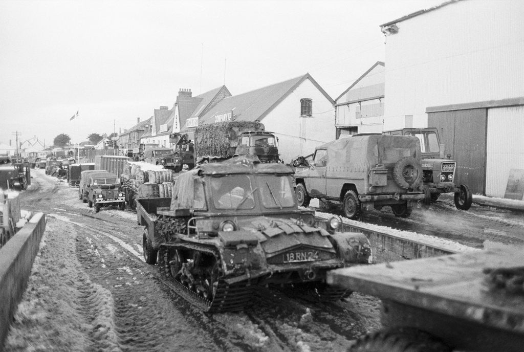 British Army Vehicles in the Falkland Islands by Corbis