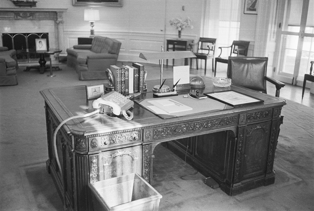 Detail of President Kennedy's Desk in the White House by Anonymous