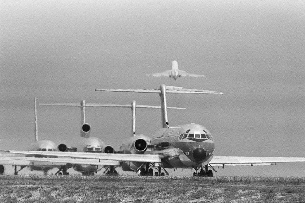 Detail of Jets Lined Up for Takeoff at Hartsfield International Airport by Anonymous
