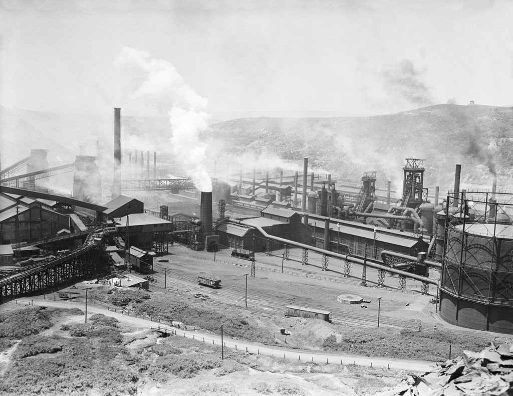 Detail of Bethlehem Steel Mill in Johnstown by Anonymous