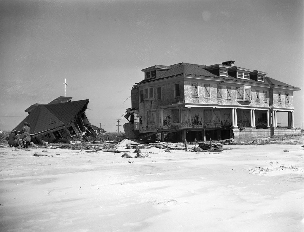 Detail of Homes Destroyed by Hurricane by Corbis