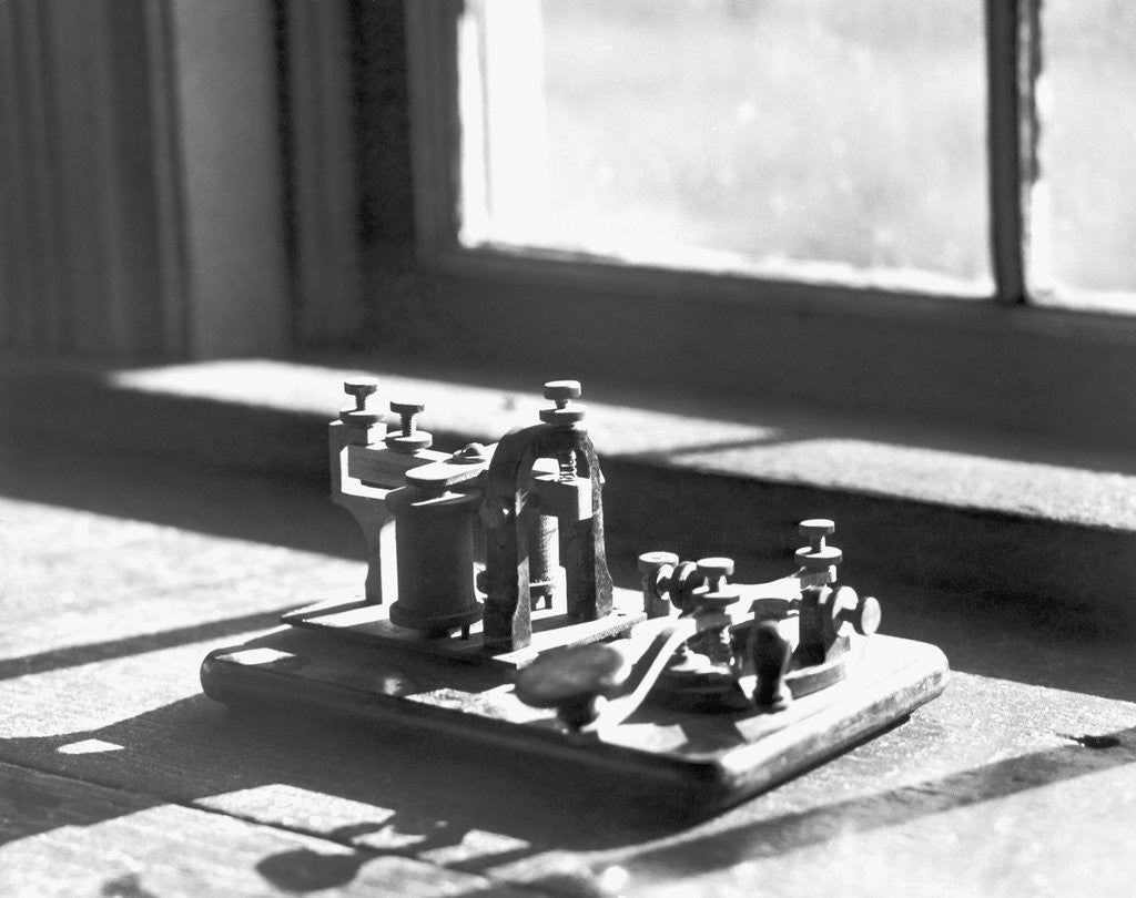 Detail of Telegraph Machine by Anonymous