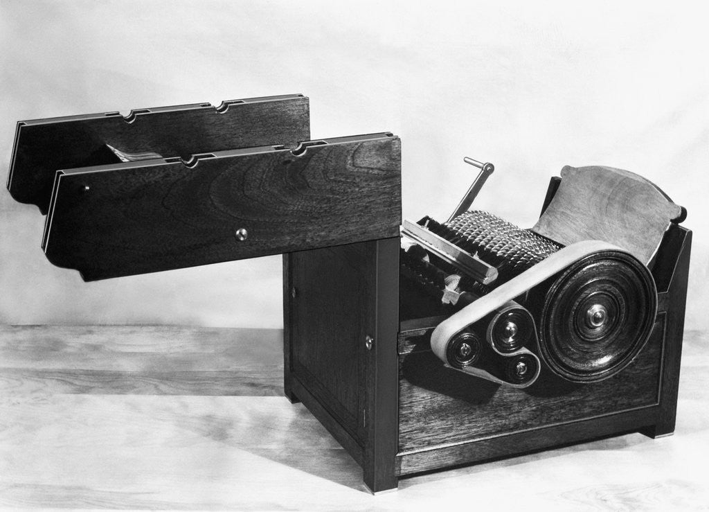 Detail of Replica of Eli Whitney's Cotton Gin by Anonymous
