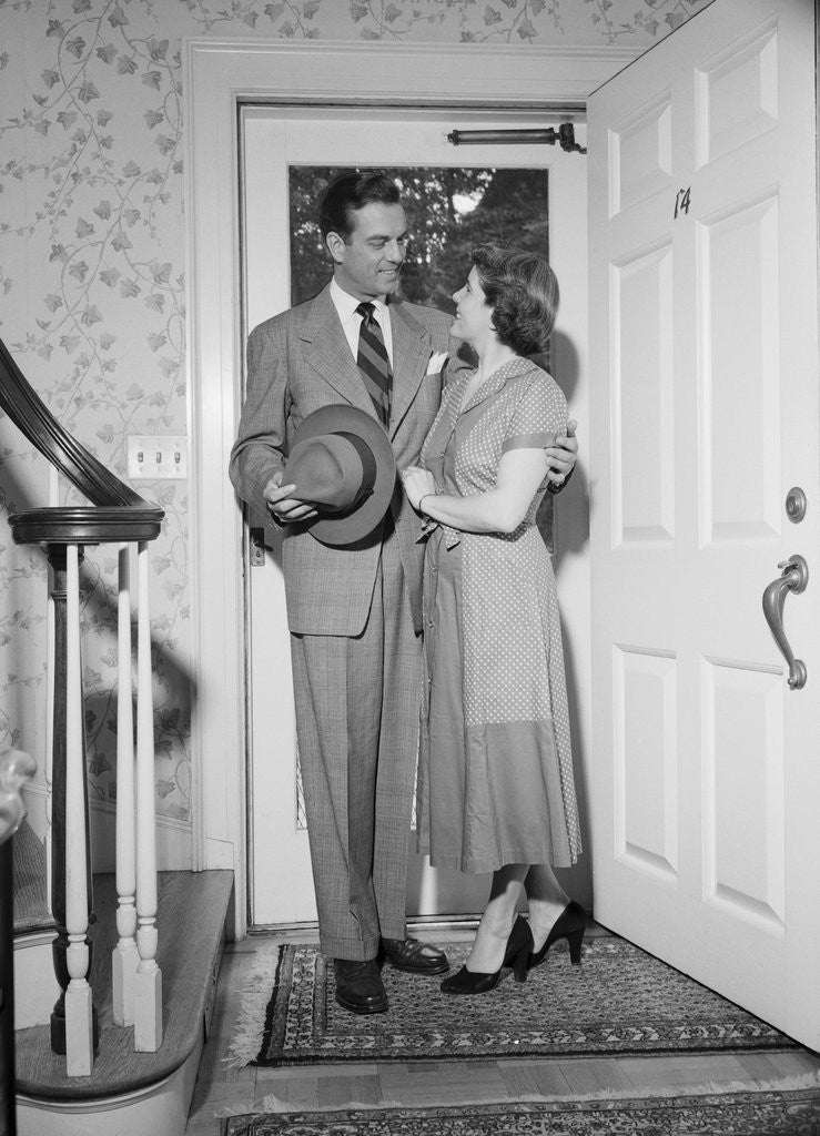 Posed Photo of Domestic Bliss, 1950 posters & prints by Anonymous