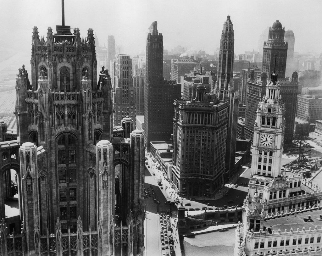Detail of Chicago Skyscrapers in the Early 20th Century by Anonymous