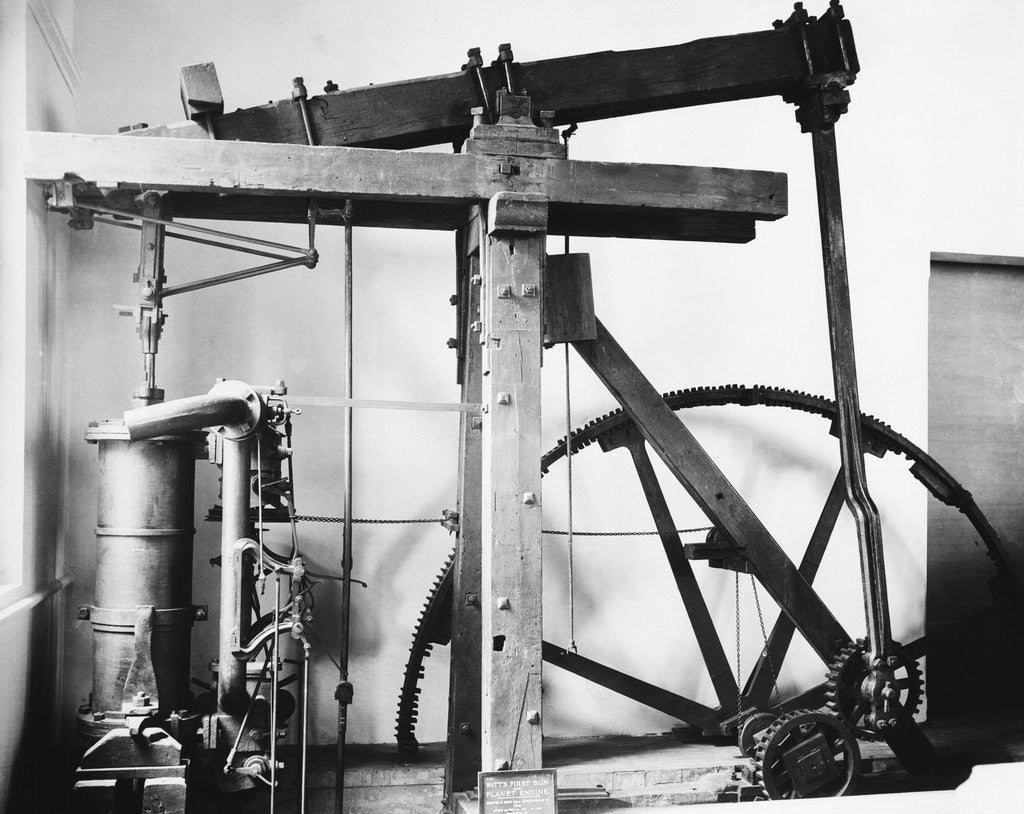 Detail of James Watt's Steam Engine by Corbis