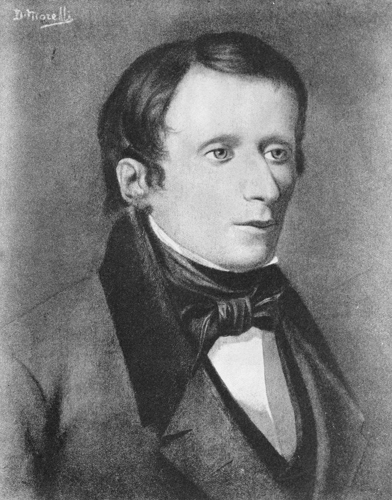 Detail of Giacomo Leopardi,Italian Poet, 1798-1837 by Anonymous